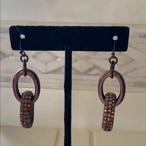 NWOT Bronze Link Drop Earrings